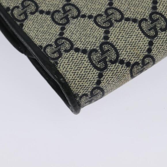 GUCCI GG Supreme Shoulder Bag Pvc Navy Gold - Picture 13 of 16